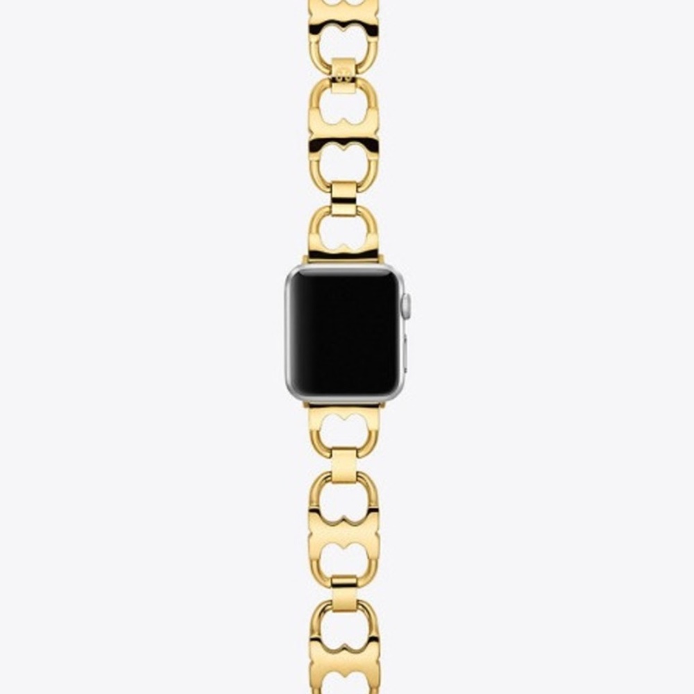 NWT TORY BURCH Gold Adjustable Chain Link Apple Watch Band